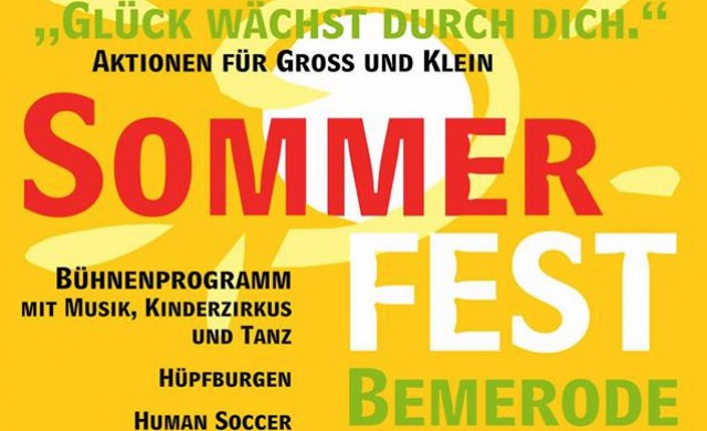 Plakat Sommerfest in Bemerode 2017